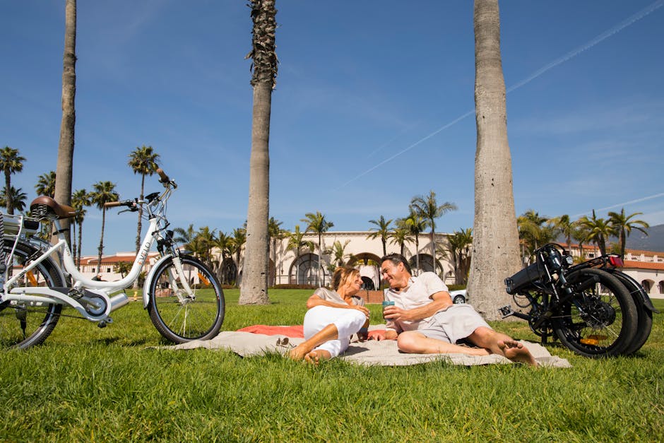 Free stock photo of active, beach, bike