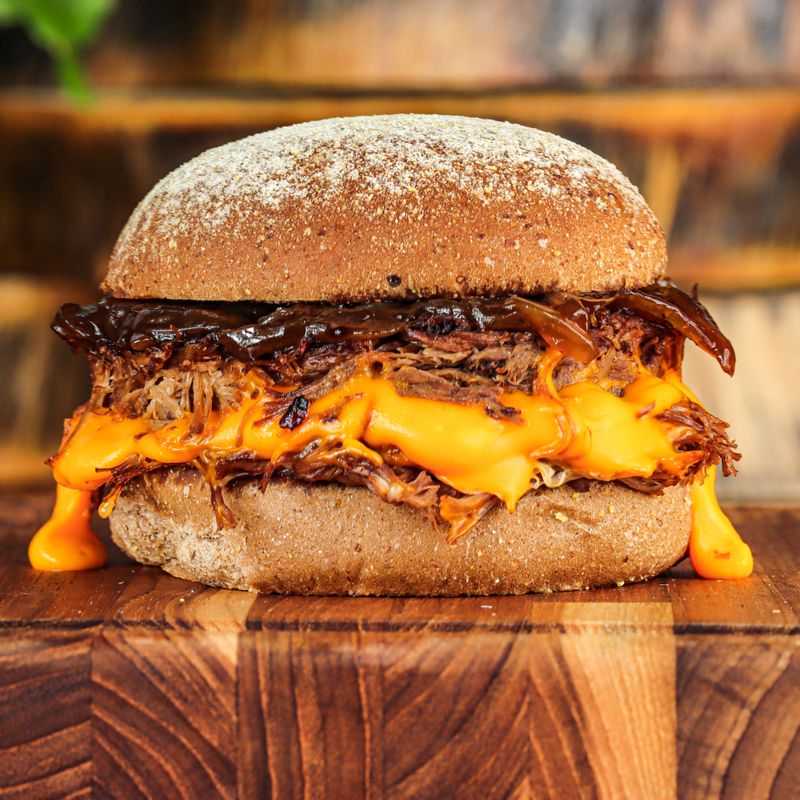 Media Noche Pressed Pastry with Pulled Pork and Cheese