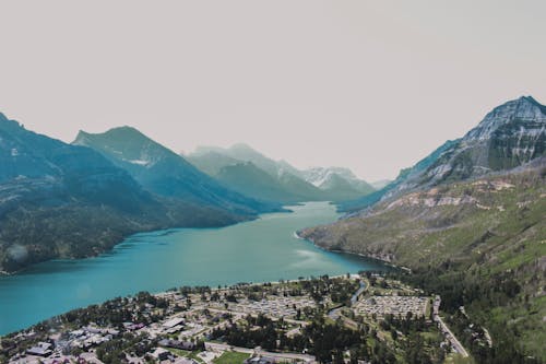 Waterton Lakes National Park Mountain Landscape