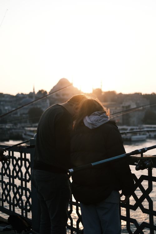 Two People In Sunset Two People in a City at Sunset · Free Stock Photo