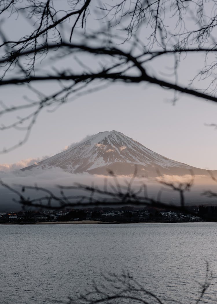 Fuji Mountain In Winter, Japan