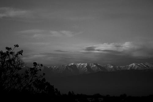 Free stock photo of blackandwhite, cloudy sky, landscape