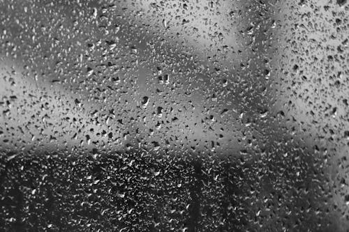 Základová fotografie zdarma na téma černobílý, déšť, dešťová voda