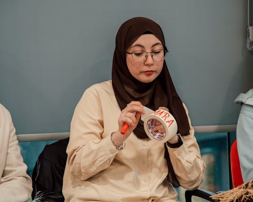 Woman Wearing Headscarf