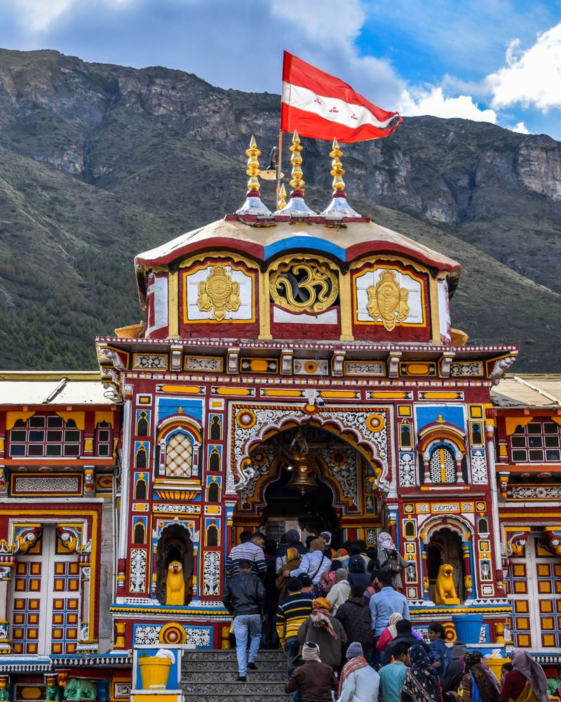 Gangotri Dham on the Bhagirathi, source of the Ganga