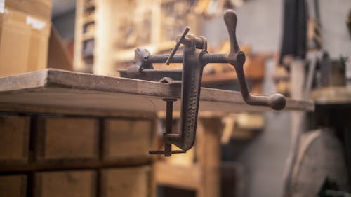 Vintage Tool on Wooden Table