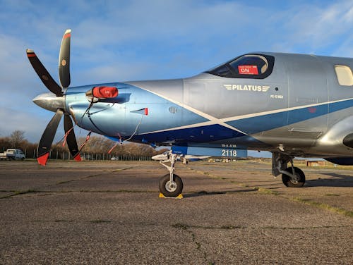 Military Airplane with Propeller