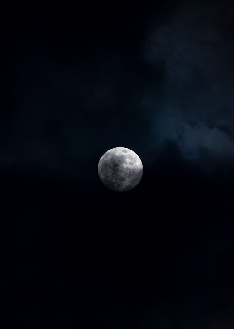 Full Moon In The Night Sky 