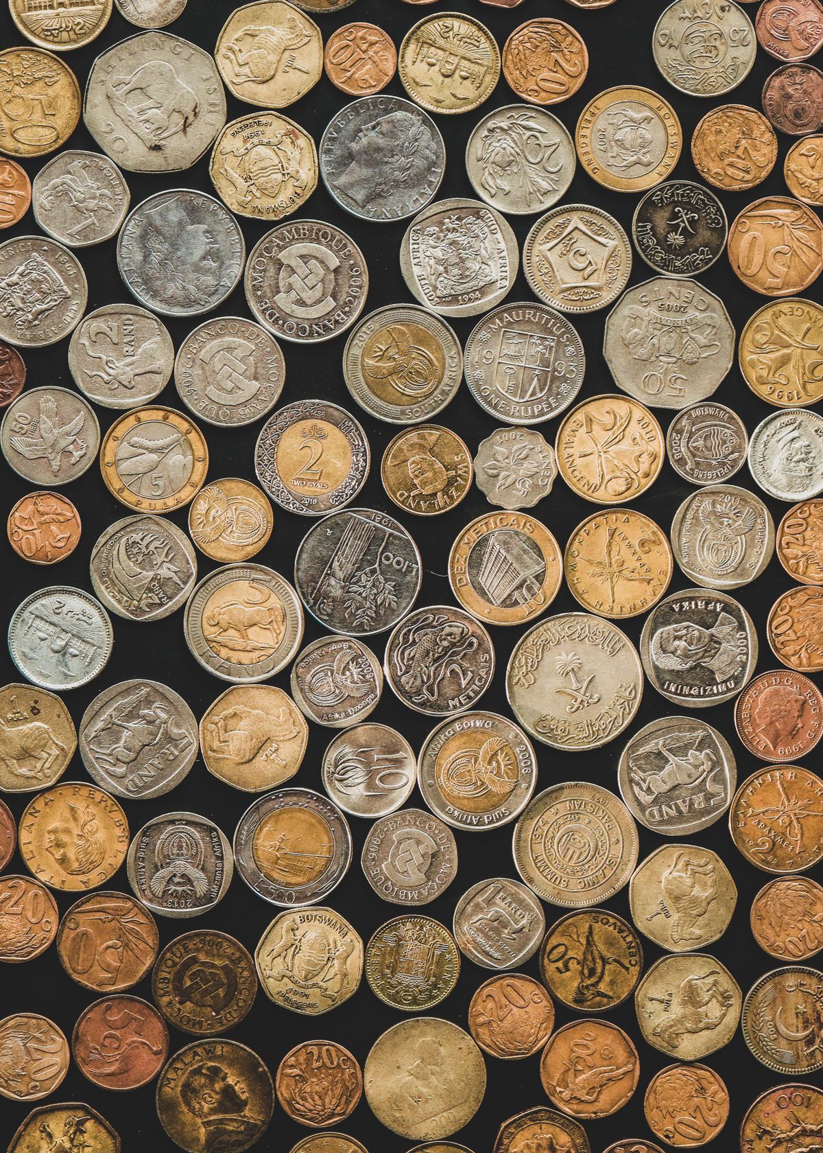 Round Coin Silver and Brown Round Coins · Free Stock Photo