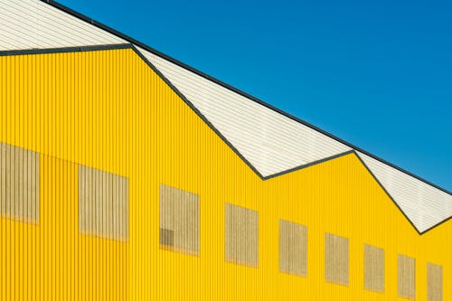 Sunlit, Yellow Building Wall