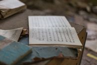 White Book Page on Brown Wooden Table