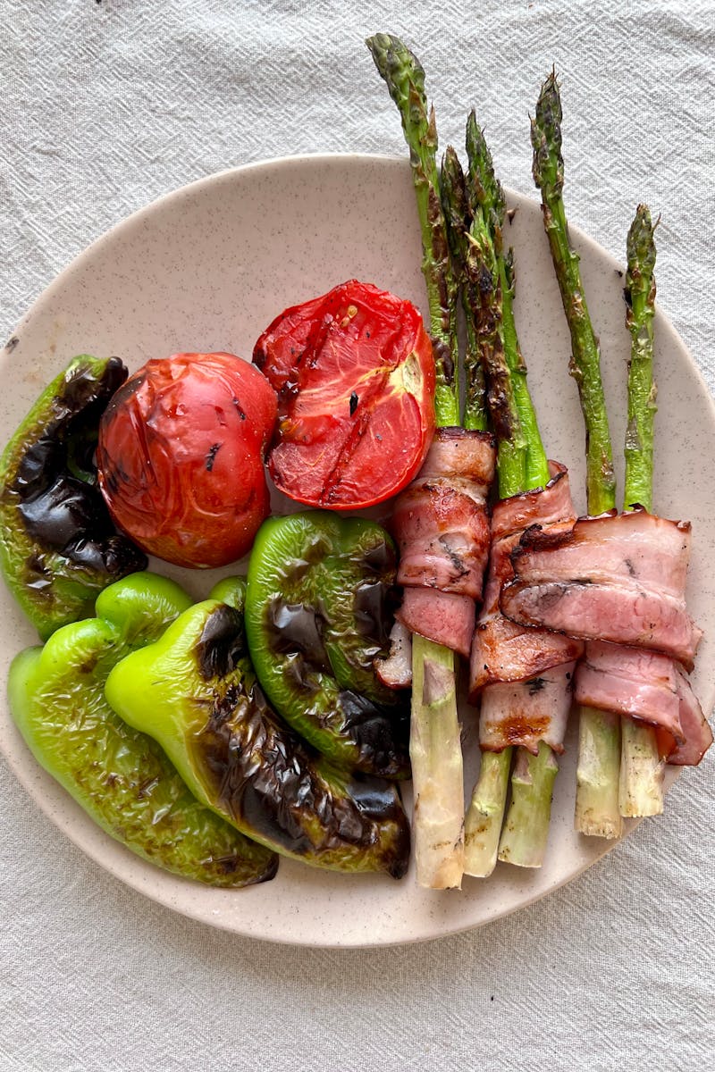Air Fryer Bacon Wrapped Asparagus