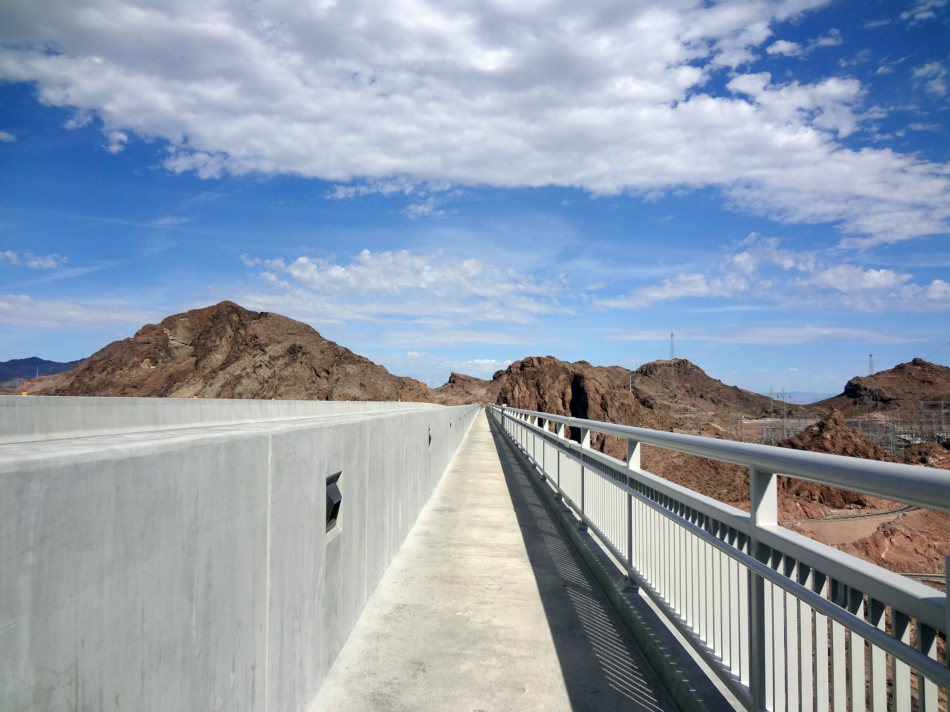 Morning Railing Shot Polaroid Photograph of Bridge Railing under Morning Sky · Free Stock Photo