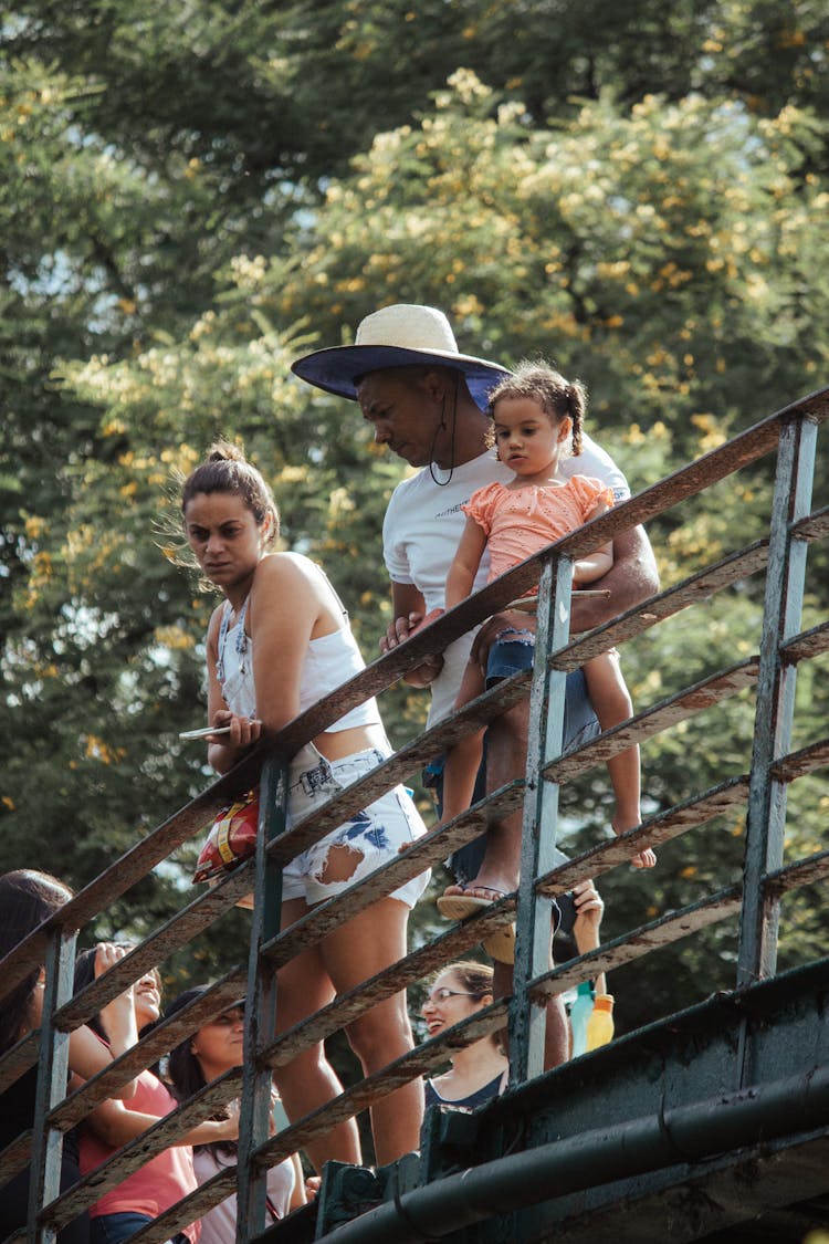 A Family On A Bridge