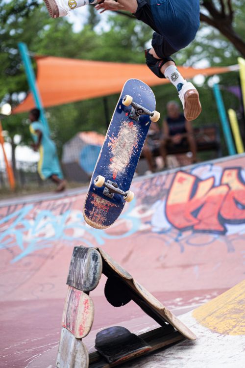 A Skateboarder Jumping from a Ramp · Free Stock Photo