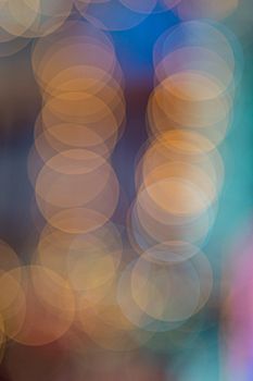 Colorful abstract bokeh of circles creating a magical, dreamy background.