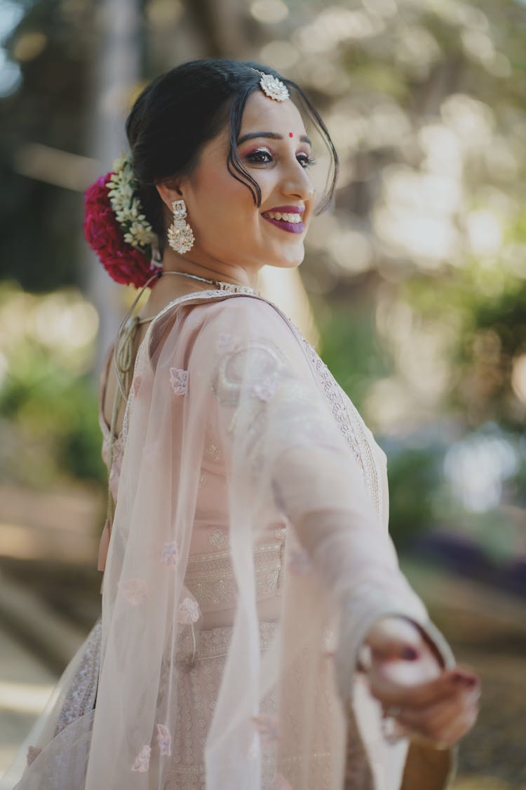 Smiling Indian Bride