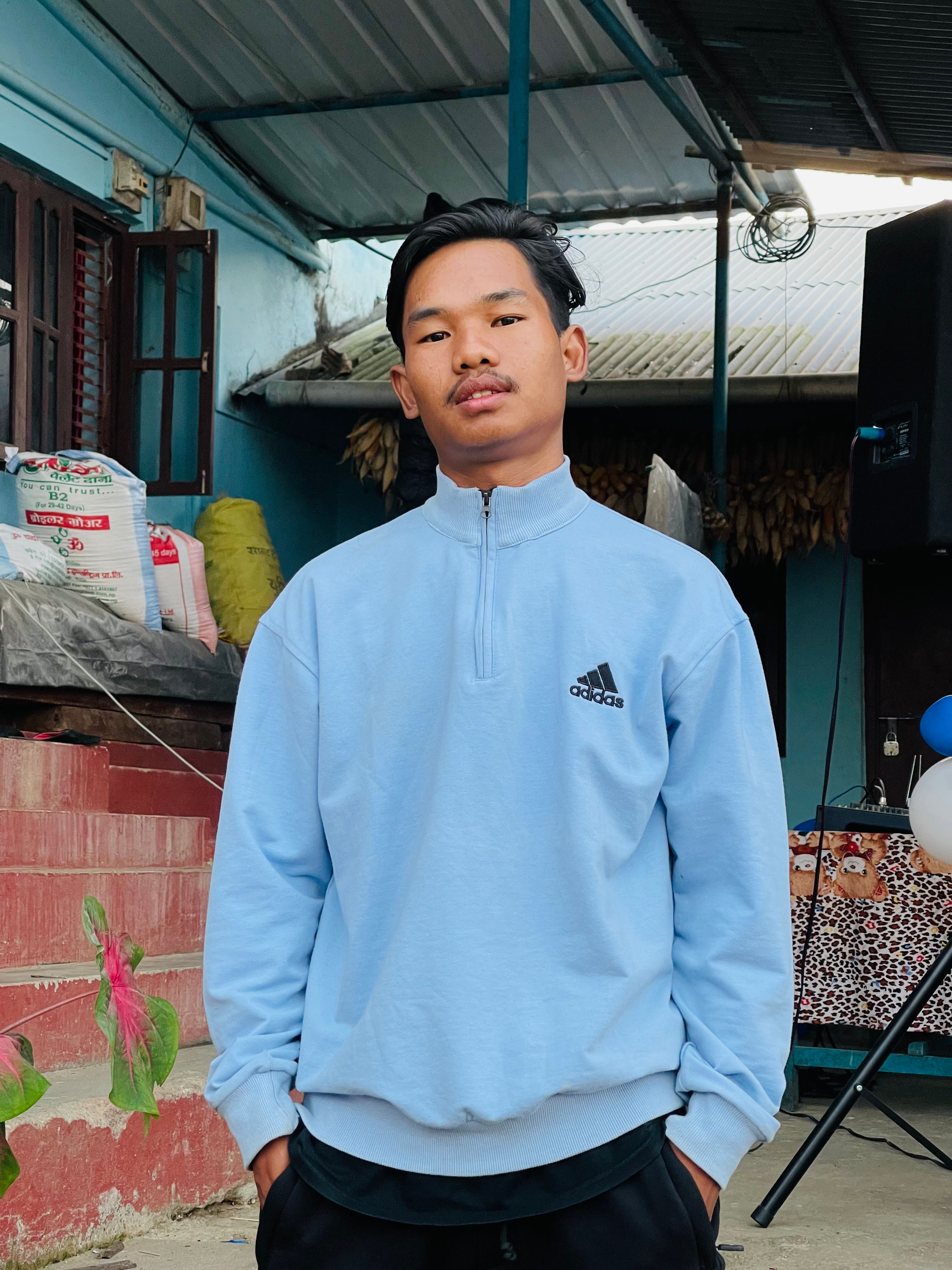 baby blue adidas tracksuit