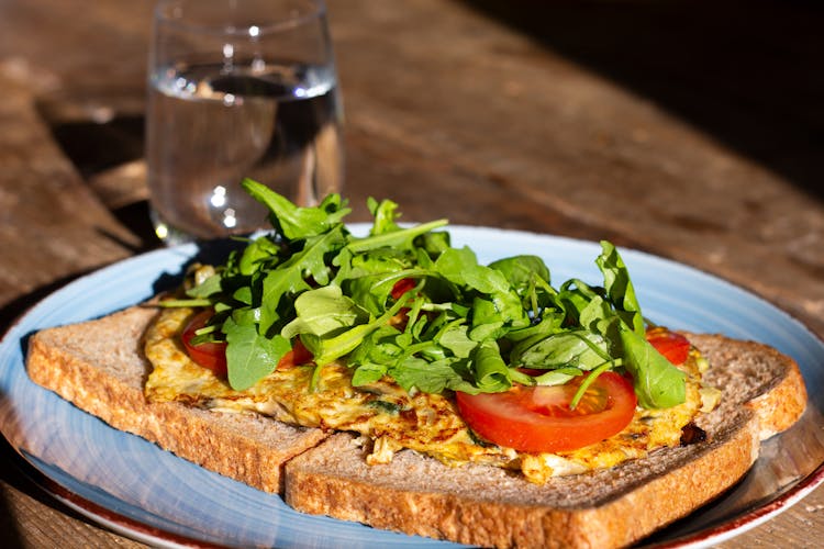 A Plate Of A Delicious Toast