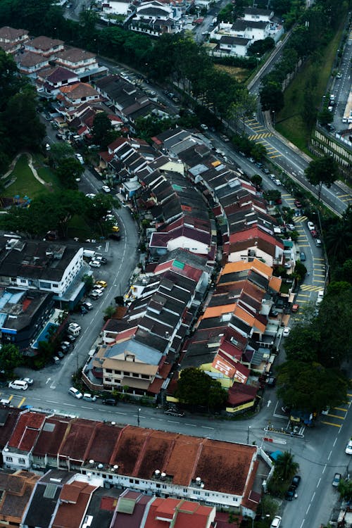 Aerial Shot of Buildings in the City