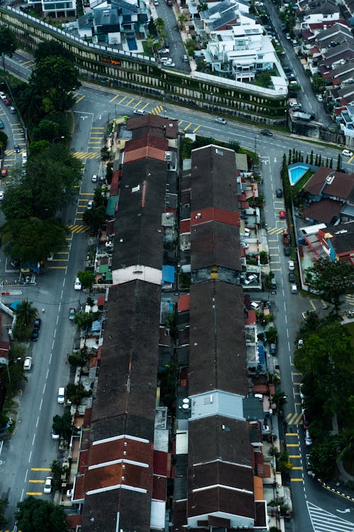 Drone Shot of of Buildings in the Urban Area