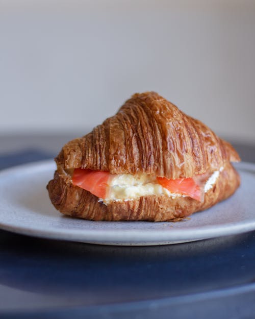 Croissant on Plate