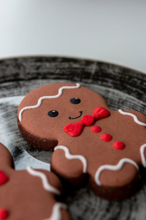 Foto profissional grátis de assado, biscoito de gengibre, bolacha