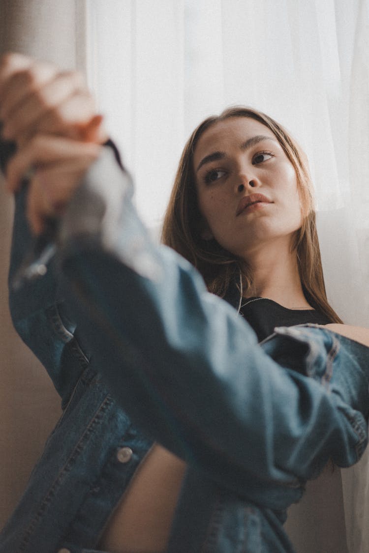 Girl In Denim Jacket