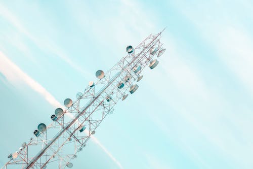 Free stock photo of blue sky, cell tower, clear sky Stock Photo