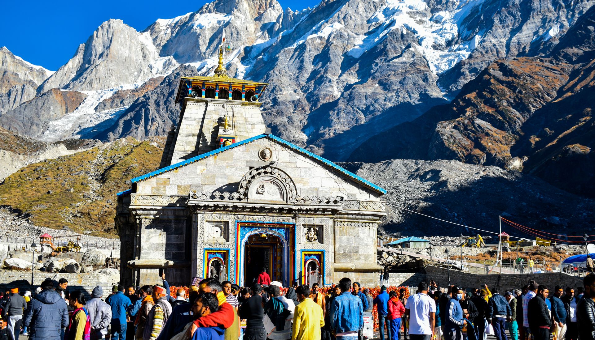 Kedarnath Temple with Himalayan peaks — Char Dham Yatra 2026