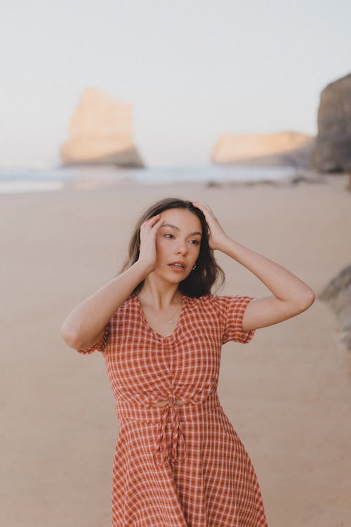 Woman Wearing a Dress 