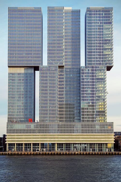 Free Skyscraper by River Stock Photo