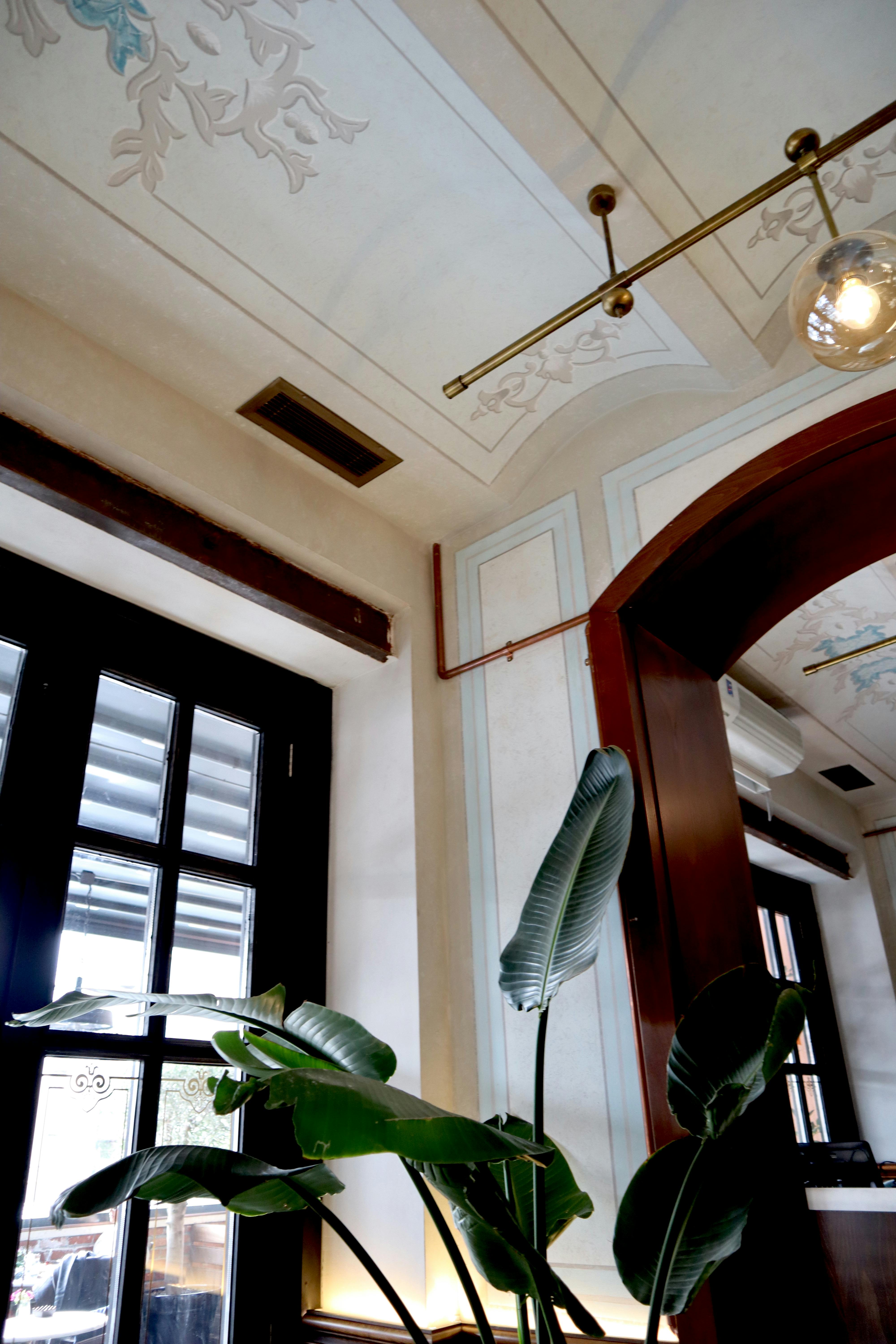 Free Stylish corner of a room in Istanbul featuring plants and architectural details. Stock Photo