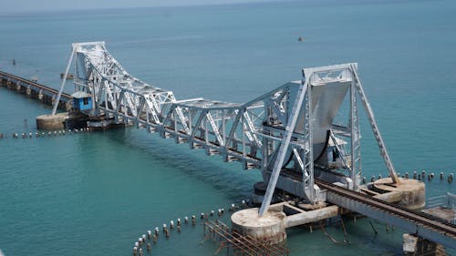 Pamban Railway Bridge in India
