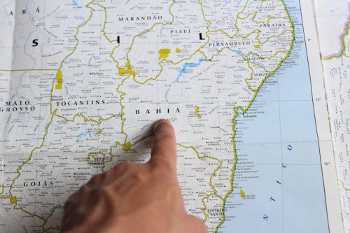 Free stock photo of bahia, brazil, brazil s map