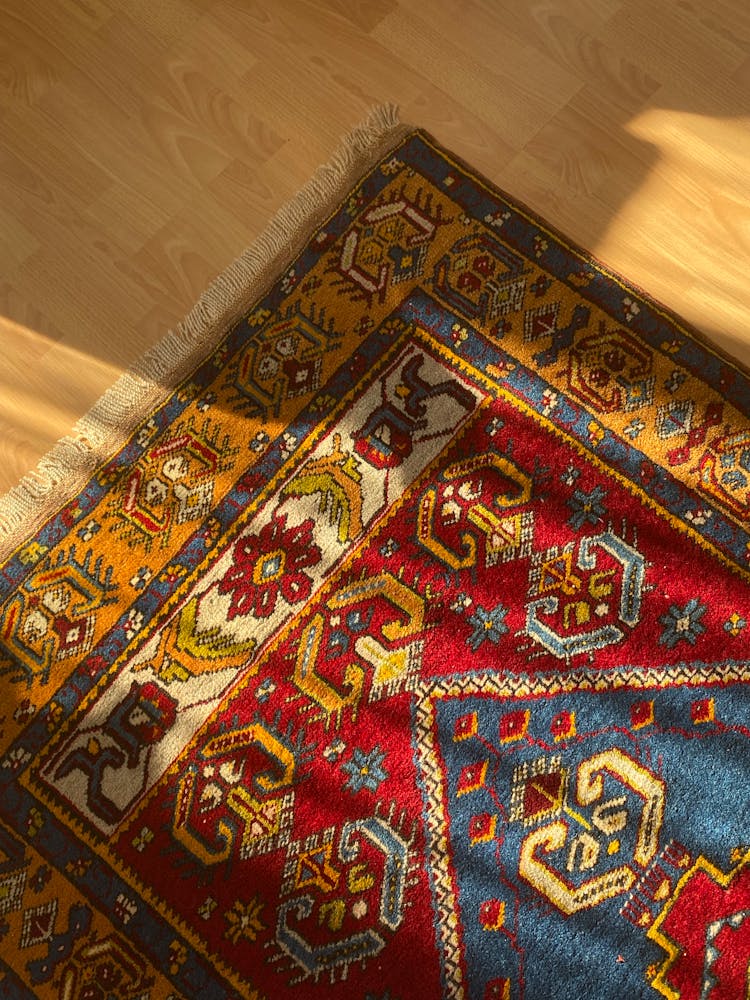 Decorated Carpet On Floor