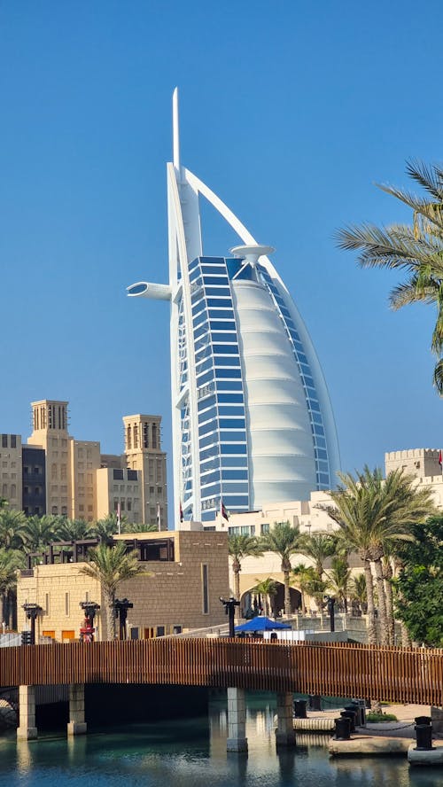 Free Burj Al Arab in Dubai Stock Photo