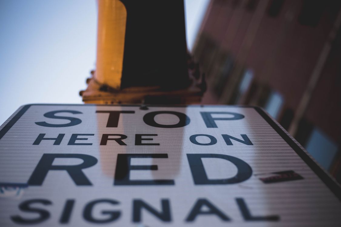 Stop Sign Bird View Worm's-eye View Photography Of Stop Signage · Free Stock Photo