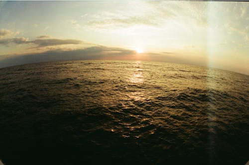 The Vast Ocean during the Golden Hour