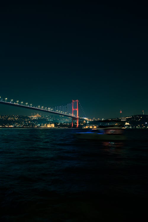 คลังภาพถ่ายฟรี ของ bosporus, กลางคืน, การท่องเที่ยว