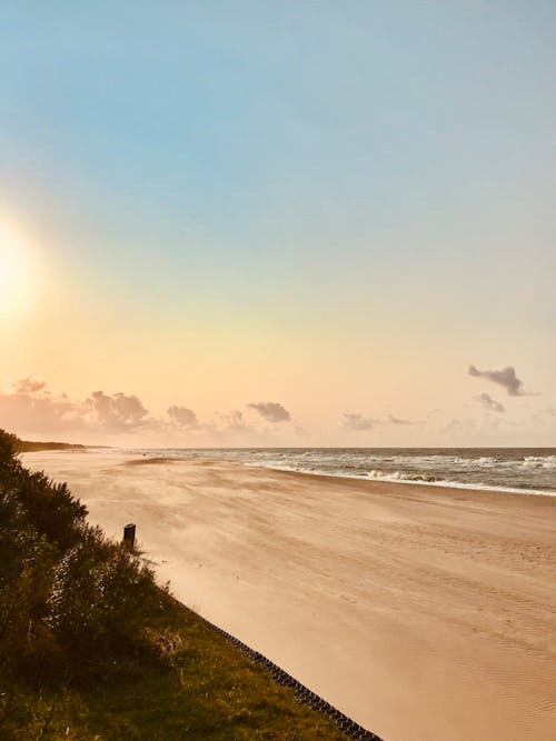 Sandy Beach at Dawn