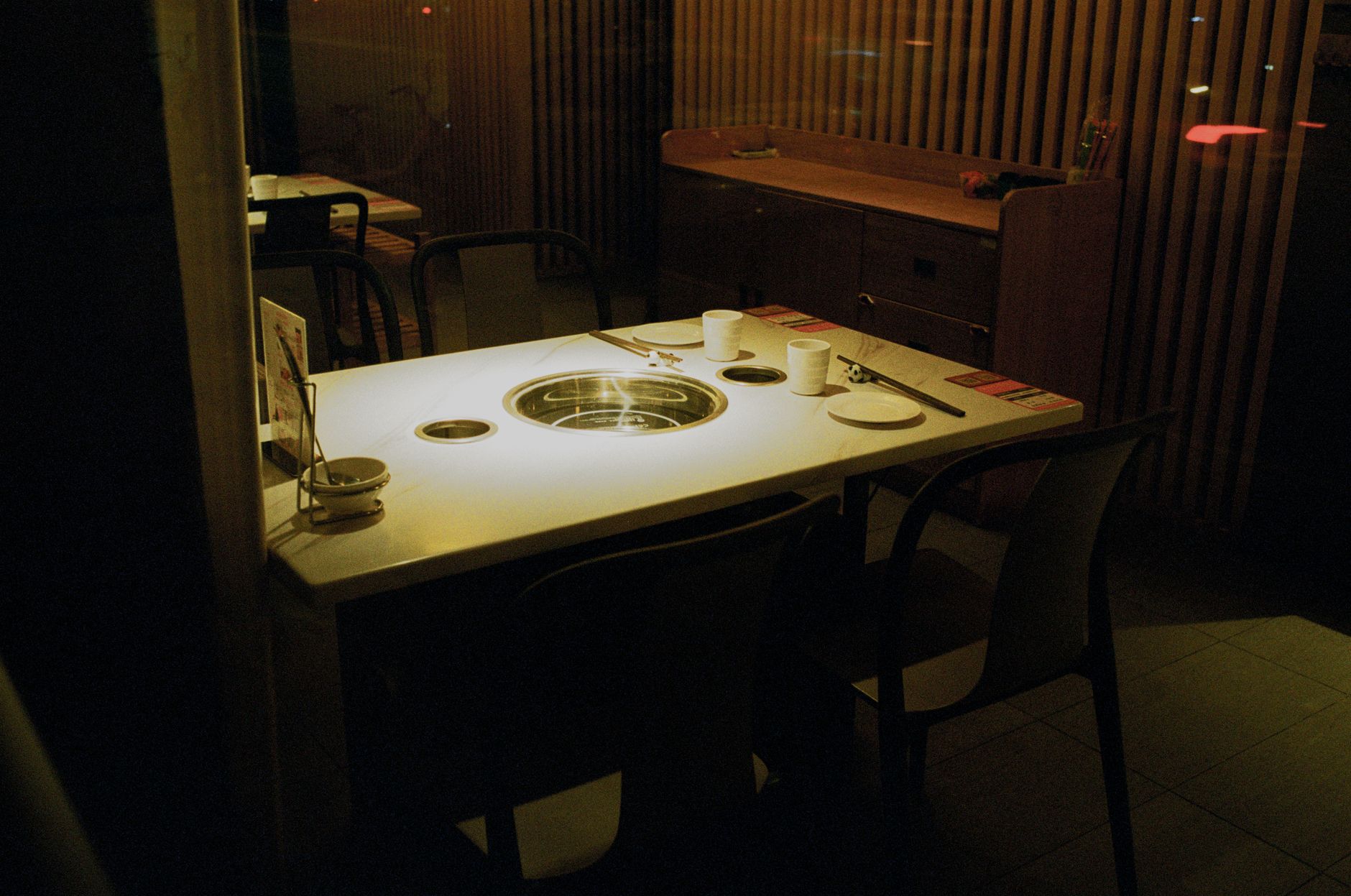 korean restaurant table food