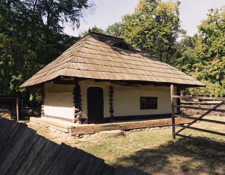 Wooden House In Summer