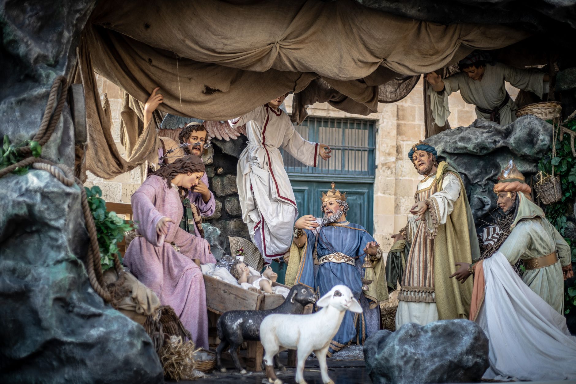 Bethlehem lights up Christmas tree amid hopes for economic recovery