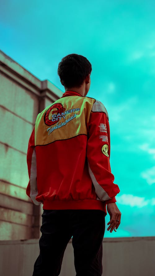 Young Man in a Red Sports Jacket 