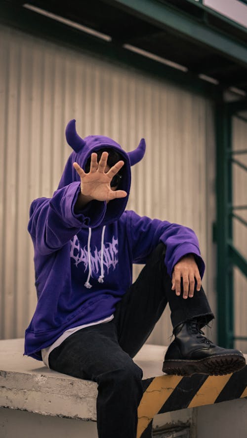 Purple Horn Hoodie