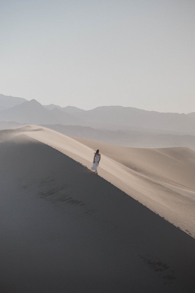 Woman On Desert