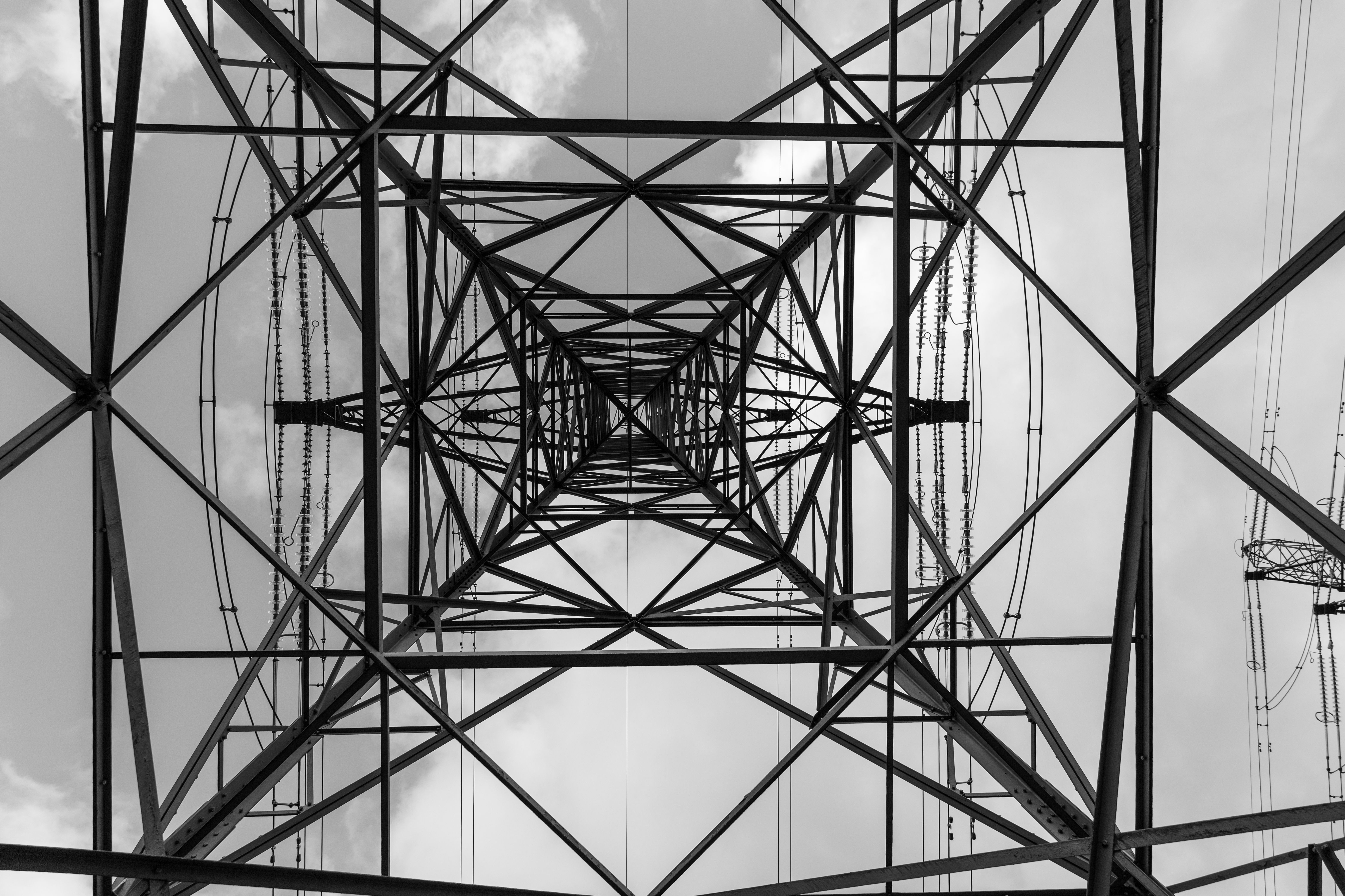 Low Angle Shot of a Transmission Tower · Free Stock Photo