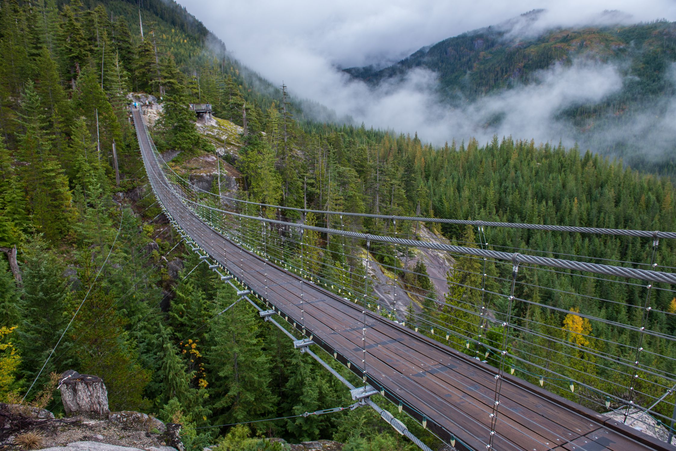 Pilot Ridge Rock Bridge Sky Pilot Suspension Bridge in Canada · Free Stock Photo