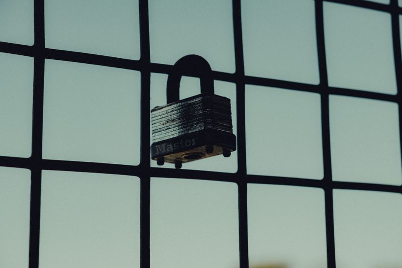 School building with security fence perimeter